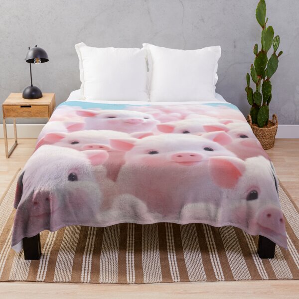 Item preview, cute pink piglets, aesthetic designed and sold by Mauswohn.
