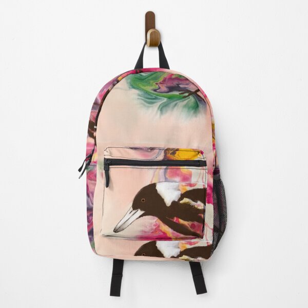 Item preview, Pink abstract with magpie designed and sold by Catherine Anicic.
