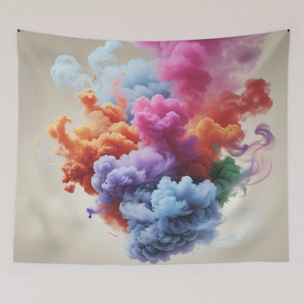 Item preview, A colorful smoke in the air designed and sold by johndesign88.