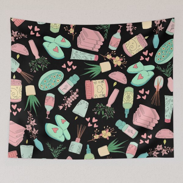 Item preview, Everyday is a Self-Care Day (black, pink) designed and sold by Dorina Larsdotter.