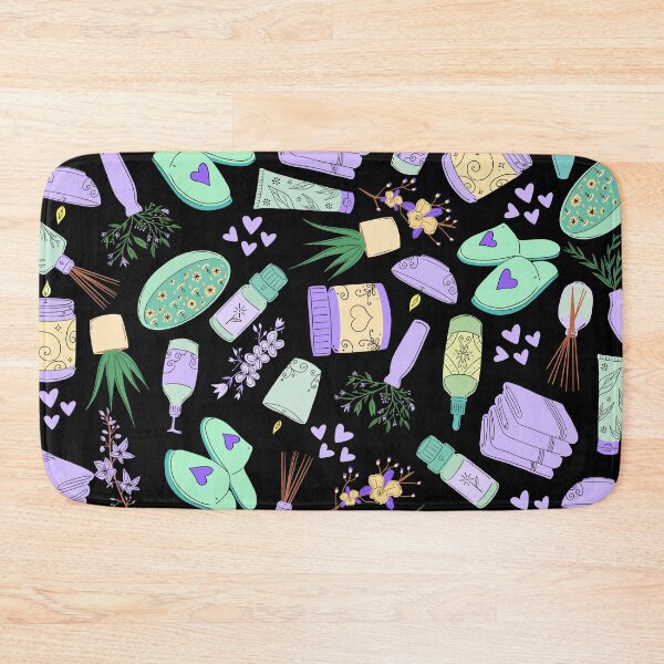 Item preview, Everyday is a Self-Care Day (black, purple) designed and sold by Dorina Larsdotter.