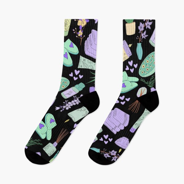 Item preview, Everyday is a Self-Care Day (black, purple) designed and sold by Dorina Larsdotter.