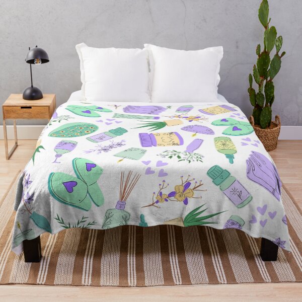Item preview, Everyday is a Self-Care Day (white, purple) designed and sold by Dorina Larsdotter.
