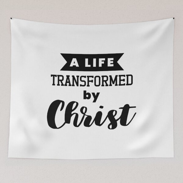 Item preview, Christian verse A Life Transformed by Christ designed and sold by BibleProject.
