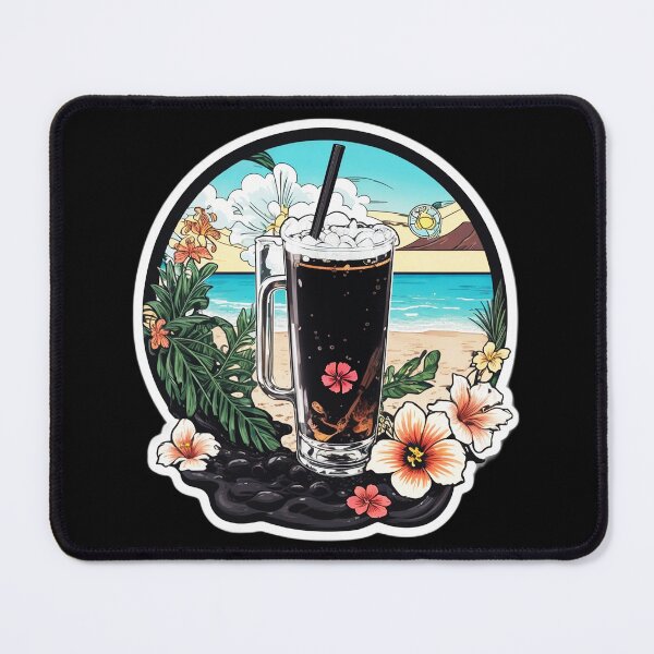 Item preview, Fizzy Soda Glass on a Hawaiian Beach with Ocean Waves designed and sold by NautiChic.