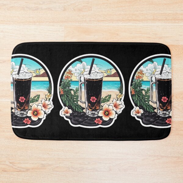 Item preview, Fizzy Soda Glass on a Hawaiian Beach with Ocean Waves designed and sold by NautiChic.