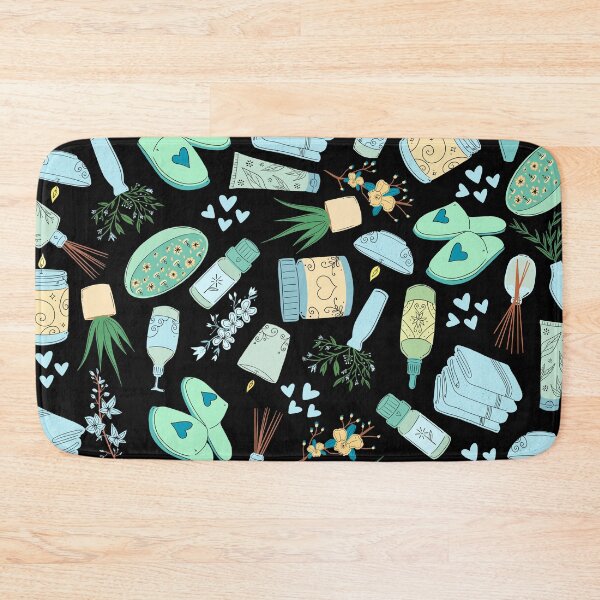 Item preview, Everyday is a Self-Care Day (black, blue) designed and sold by Dorina Larsdotter.