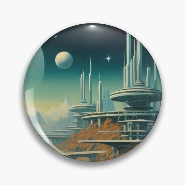 Item preview, surreal city, scifi, 70s designed and sold by Mauswohn.