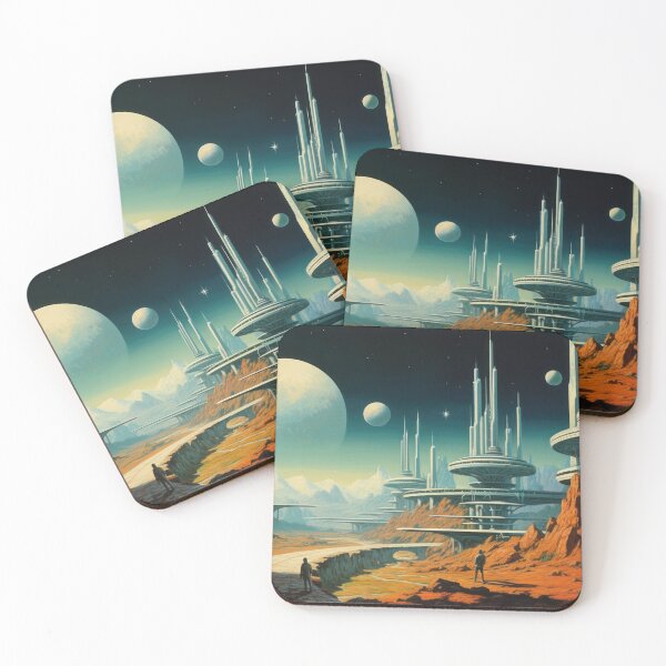 Item preview, surreal city, scifi, 70s designed and sold by Mauswohn.