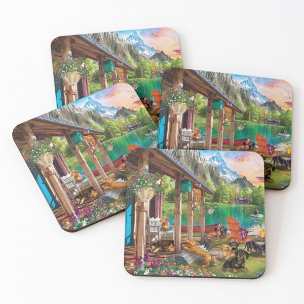 Item preview, Dachshunds Near The Lake  designed and sold by Clitus.