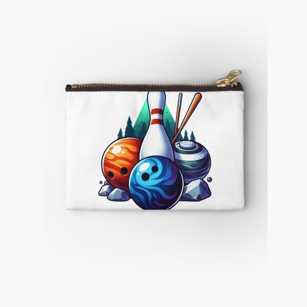 Item preview, "Joy and benefits from sports, represented by a bowling ball, curling stone, and billiard ball arranged in a triangular shape." designed and sold by PaintMeWorld.