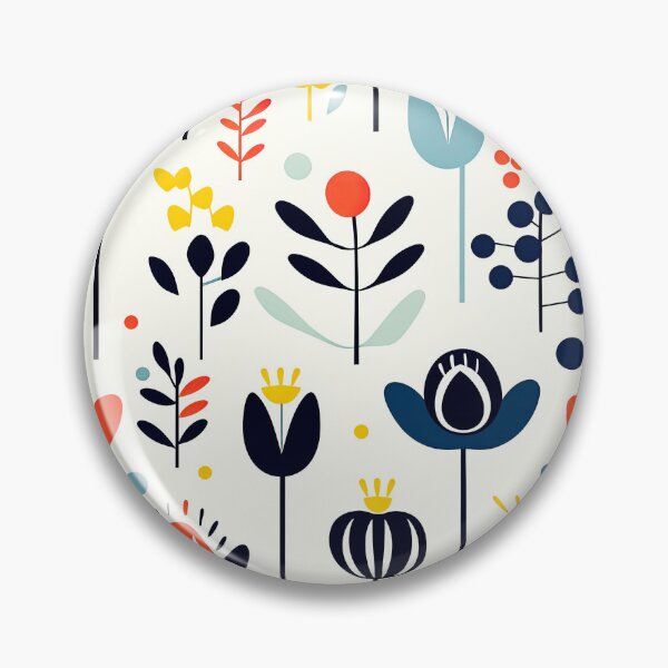 Item preview,   Scandinavian flower leaf pattern  designed and sold by Bubblegirl17.