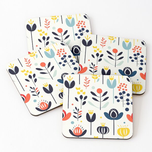 Item preview,   Scandinavian flower leaf pattern  designed and sold by Bubblegirl17.