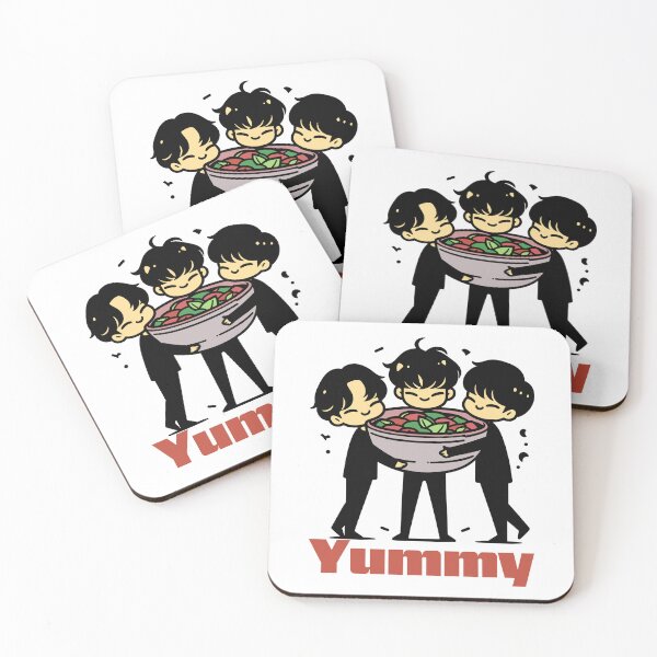Item preview, 3 Korean boys eat noodle designed and sold by AdamMuranski.