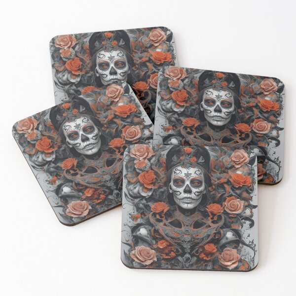 Item preview, Elegant gorgeous La Calavera Catrina, Lady of the afterlife, the Elegant Skull designed and sold by Fantasymachine.