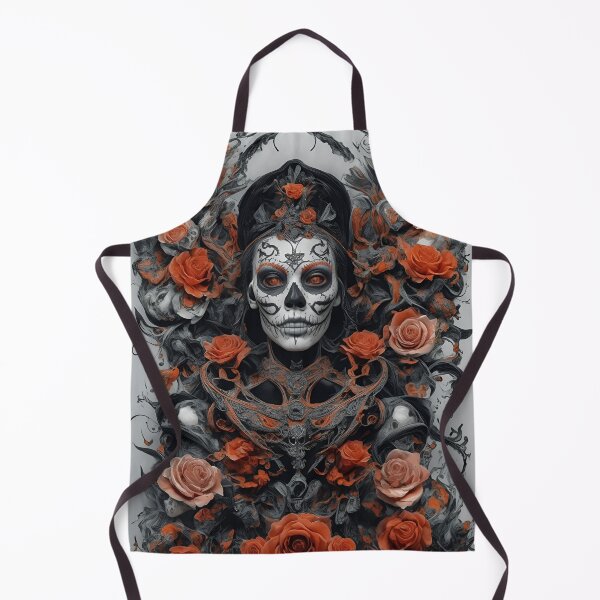 Item preview, Elegant gorgeous La Calavera Catrina, Lady of the afterlife, the Elegant Skull designed and sold by Fantasymachine.