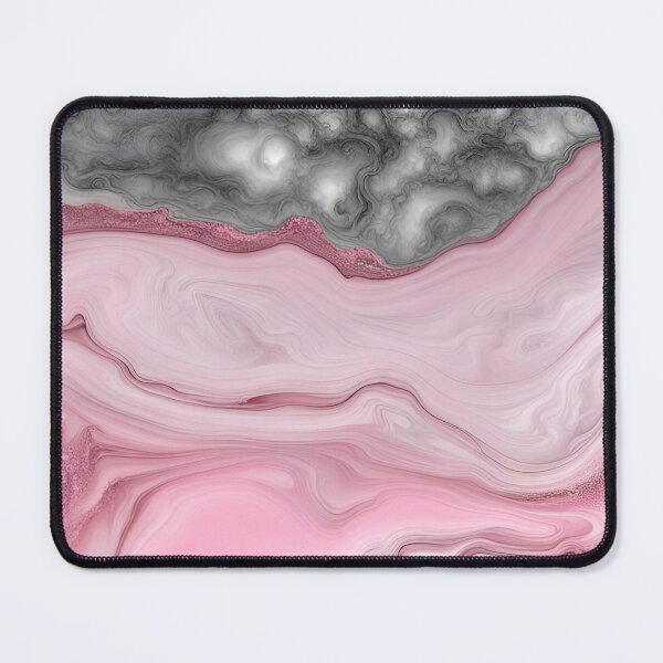 Item preview, Pink & Silver Marble // designed and sold by Art by Maria Milenova.