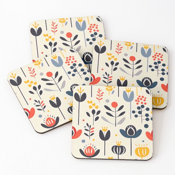 Item preview,   Scandinavian flower leaf pattern  designed and sold by Bubblegirl17.