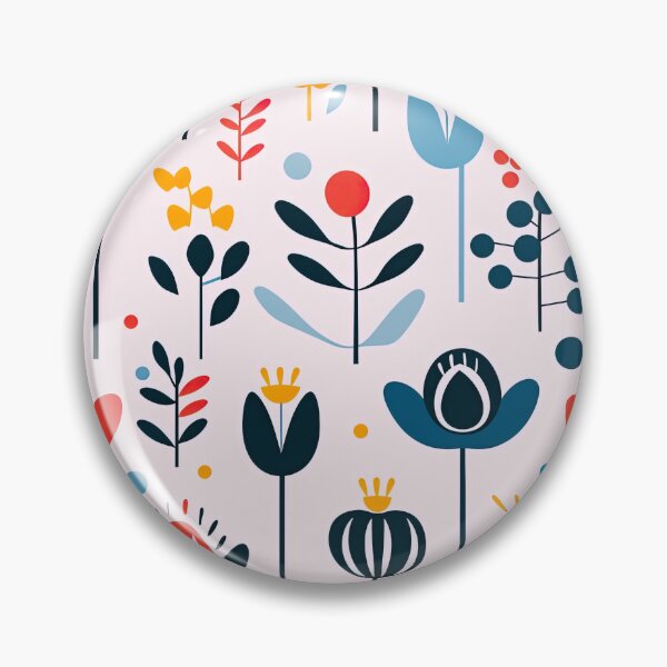 Item preview,    Scandinavian flower leaf pattern  designed and sold by Bubblegirl17.