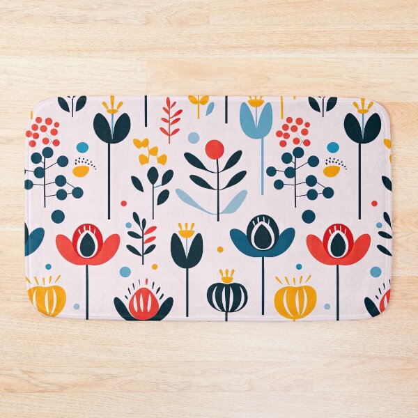 Item preview,    Scandinavian flower leaf pattern  designed and sold by Bubblegirl17.