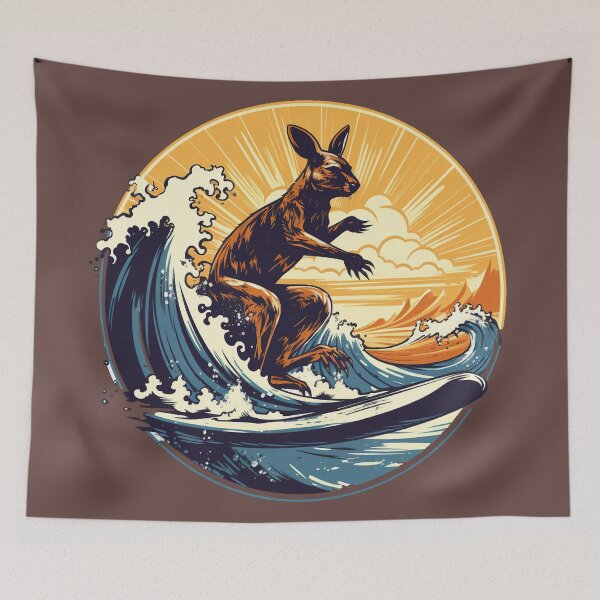Item preview, Kangaroo surfing in Australia designed and sold by Micapox.