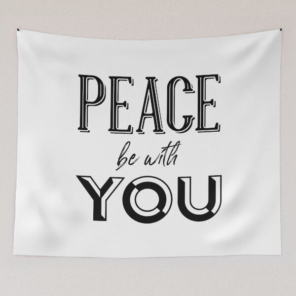 Item preview, Christian verse Peace Be With You designed and sold by BibleProject.