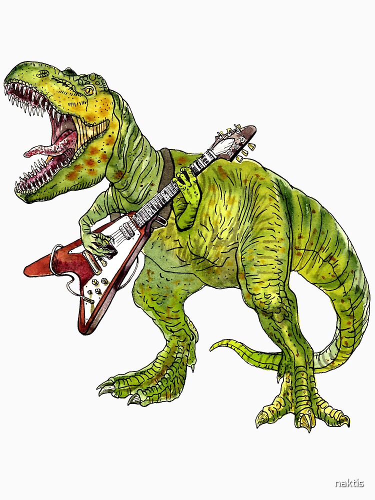 Heavy metal dinosaur by naktis