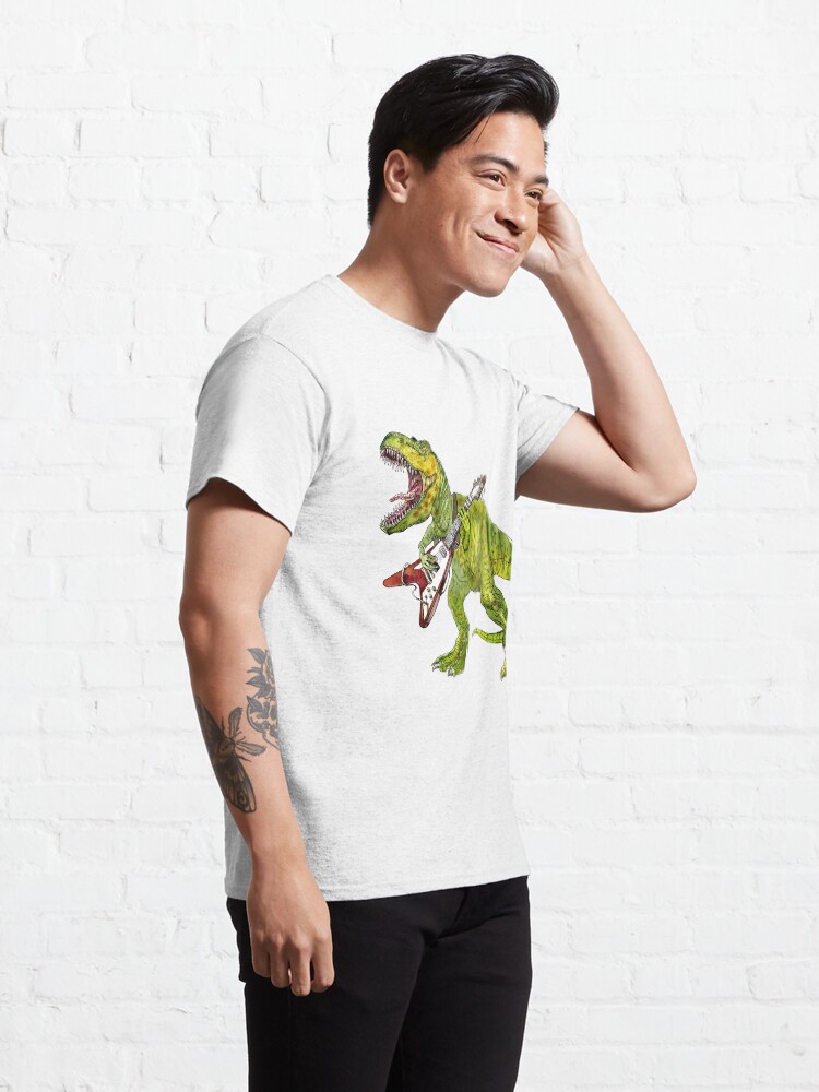 Alternate view of Heavy metal dinosaur Classic T-Shirt