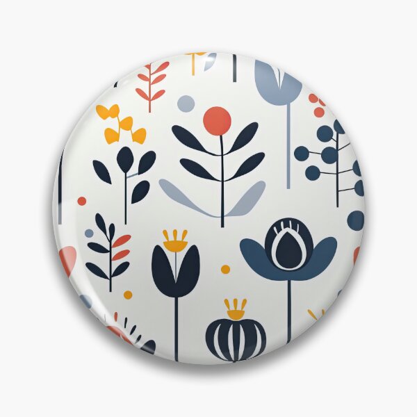 Item preview,   Scandinavian flower leaf pattern  designed and sold by Bubblegirl17.