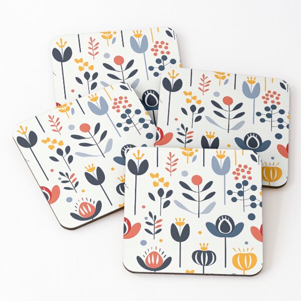 Item preview,   Scandinavian flower leaf pattern  designed and sold by Bubblegirl17.