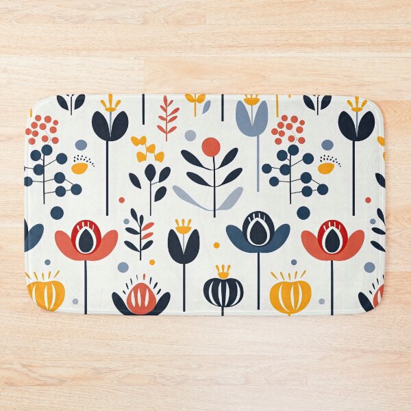 Item preview,   Scandinavian flower leaf pattern  designed and sold by Bubblegirl17.