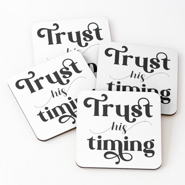 Item preview, Christian verse Trust His Timing designed and sold by BibleProject.
