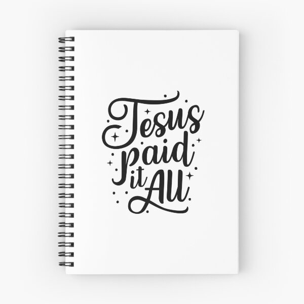 Item preview, Christian verse Jesus Paid It All designed and sold by BibleProject.
