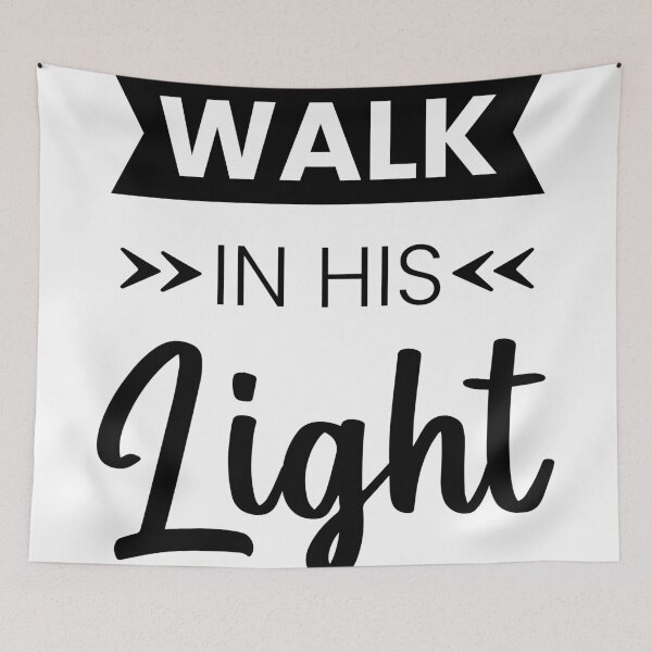 Item preview, Christian verse Walk in His Light designed and sold by BibleProject.