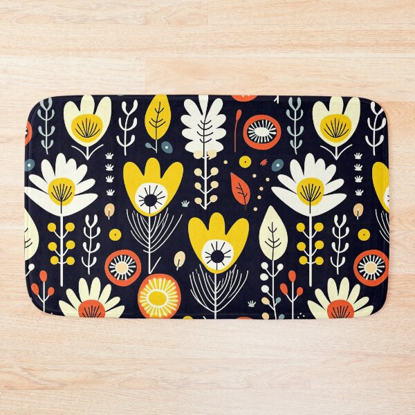 Item preview,  Scandinavian flower leaf pattern  designed and sold by Bubblegirl17.