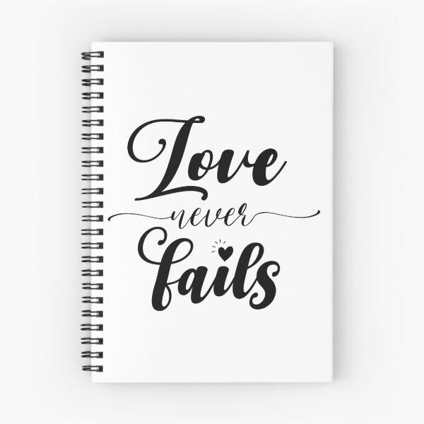 Item preview, Christian verse Love Never Fails designed and sold by BibleProject.