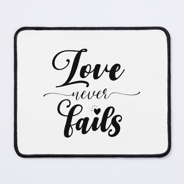 Item preview, Christian verse Love Never Fails designed and sold by BibleProject.