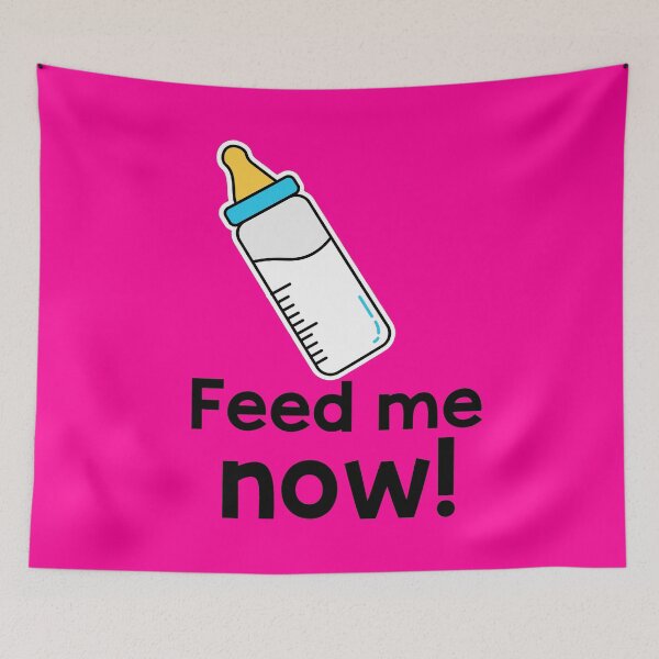 Item preview, Feed me now! (Pink) designed and sold by parazitgoodz.