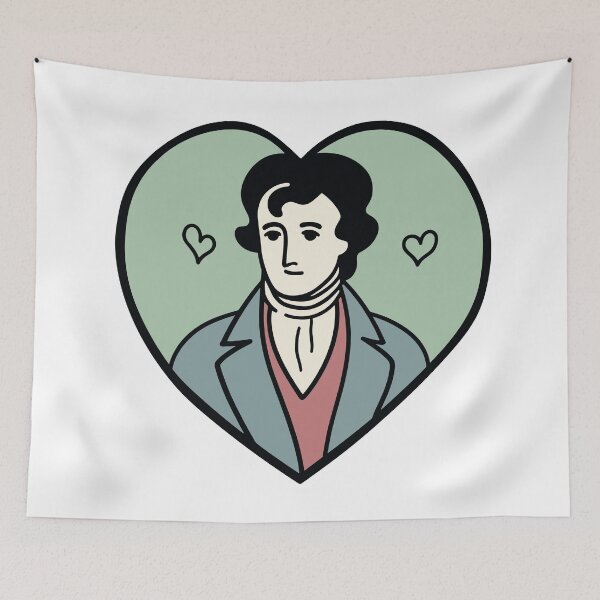 Item preview, Mr. Darcy Love Heart designed and sold by ArtemMKV.