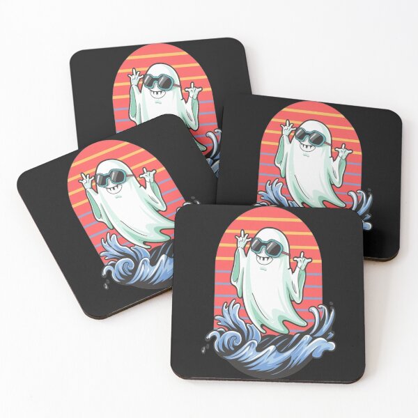 Item preview, Surfing ghost on a board with glasses designed and sold by SaNNty.