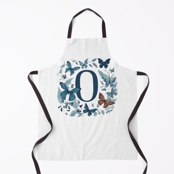 Item preview, Letter O in blue with butterflies designed and sold by Shinery2023.