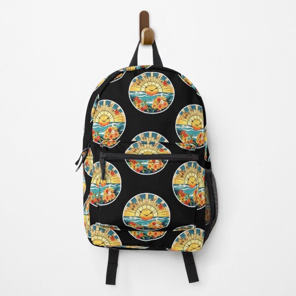 Item preview, Horizon Clock Design Hawaiian Beach with Orchids designed and sold by NautiChic.