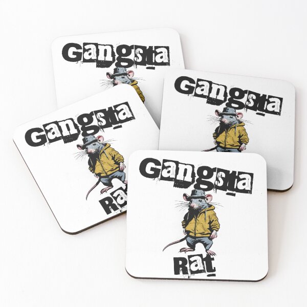 Item preview, Gangsta Rat grunge street art style design designed and sold by Bigsy-Art.