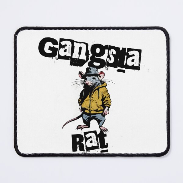 Item preview, Gangsta Rat grunge street art style design designed and sold by Bigsy-Art.