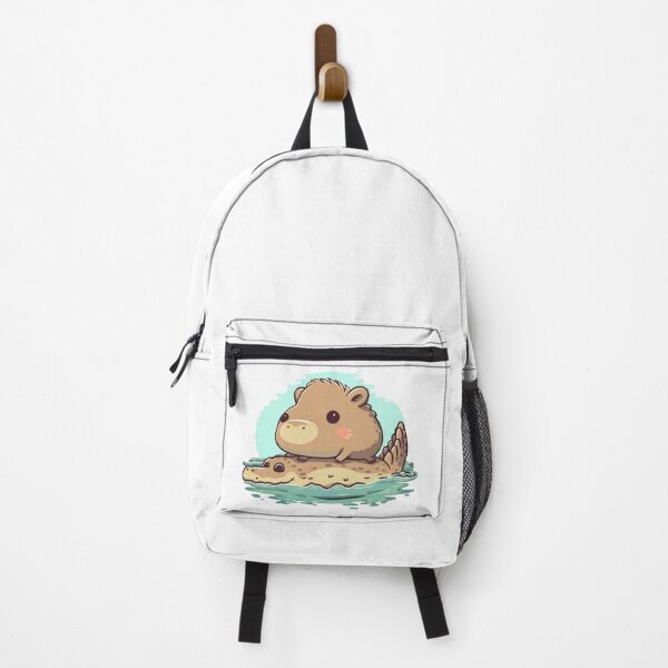 Item preview, Cute capybara riding on a crocodile designed and sold by EclipseThreads.