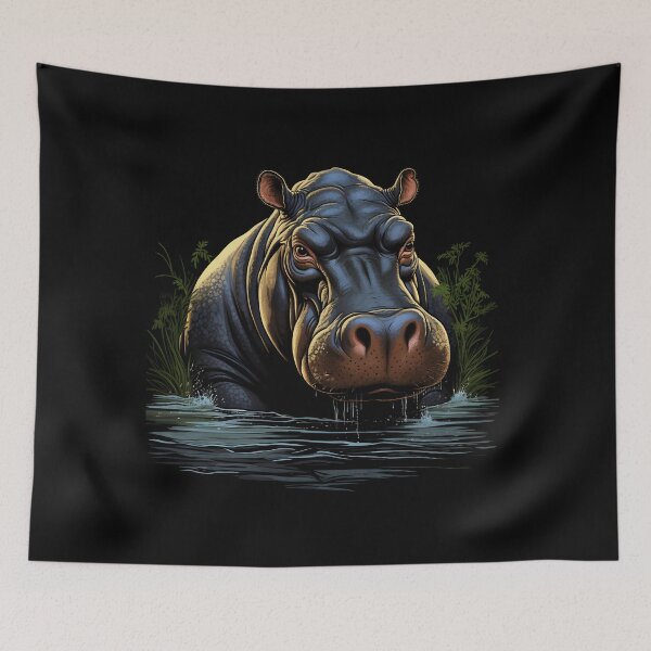 Item preview, Hippo in nature designed and sold by DerSenat.