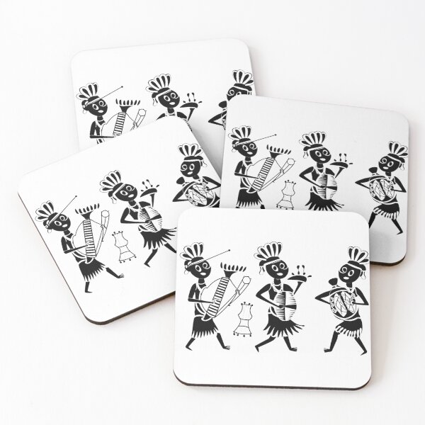 Item preview, Warli Art Musicians designed and sold by Funky  Fibers.