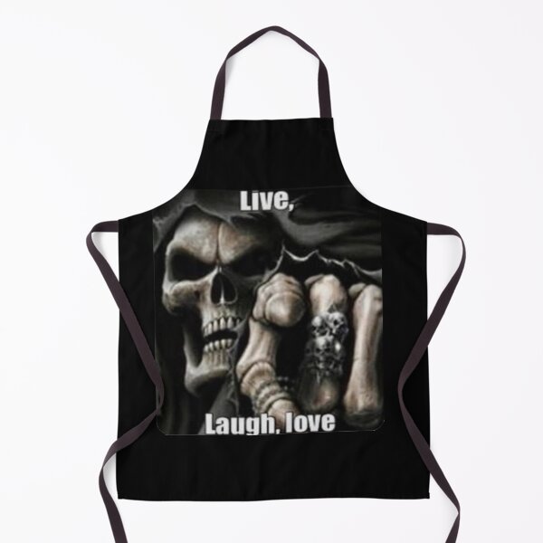 Item preview, Live laugh love, skeleton meme designed and sold by Shrewd Mood.