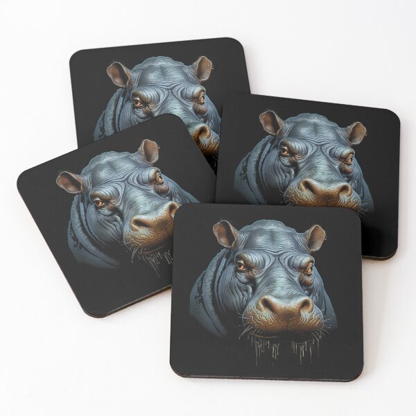 Item preview, hippopotamus | Hippopotamus head designed and sold by DerSenat.