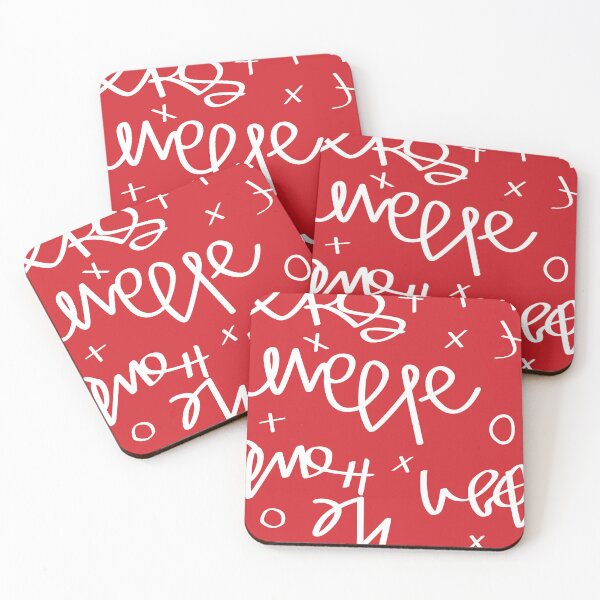 Item preview, Graffiti Inspired Red and White Text designed and sold by emmafraserart.